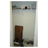 Lot, contents of closet includes: