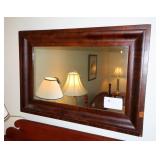 22.5" x 33.5" Mahogany Ogee Mirror