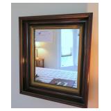 16 x 14" walnut Victorian mirror