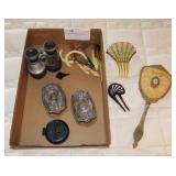 Lot, Dresser Hand Mirror, Victorian combs,