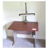 36" writing desk with light