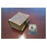Antique CDV and tin type photo album