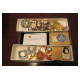 Lot, Masonic Sterling ring, Masonic & Eastern