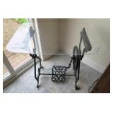 Antique C/I treadle sewing machine table