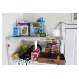 Lot,  Assorted supplies tools and Dirt Devil Vac.