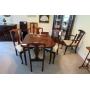 38" Cherry drop leaf 5 leg extension table