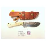Kevin Johnson Mint Damascus steel drop point