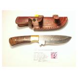 Kevin Johnson Mint Damascus steel drop point