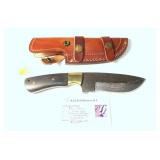 Kevin Johnson Mint Damascus steel drop point