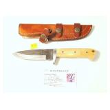 Kevin Johnson Mint Damascus steel drop point
