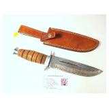Kevin Johnson Mint Damascus steel K-Bar style