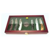 Set of six NWTF Stone River knives with