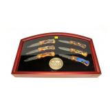 Set of six NWTF Stone River knives, "Conserve,