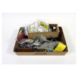 Lot, scope rings, ECG component, lens covers