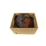 Lot, black powder supplies, pouches