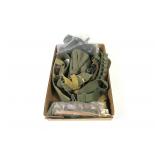 Lot, pistol belts, ammunition pouches, canteen