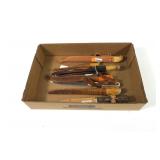 Lot, seven fillet knives, six with sheaths