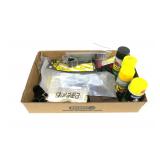 Lot, gun oil, speed loader, compass, rails, mounts