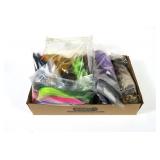 Lot, multi-color bucktails and craft furs