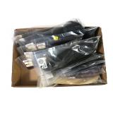 Lot, large bucktails, black