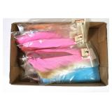 Lot, multi color large bucktails
