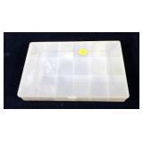 Lot, jig handles with weights in plastic box