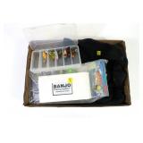 Lot, fishing lures, flies, carry case