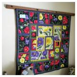 48" Square quilted wall hanging