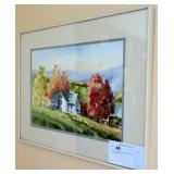 12" x 15" watercolor, signed M. Trezis