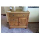 30" chestnut commode