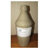 10" Stoneware bottle, DM Edson