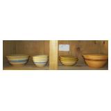 Lot - 6 mixing bowls