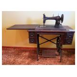 White Rotary Oak Treadle sewing machine