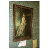 15 x 10" vintage framed print