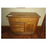 35" Oak commode