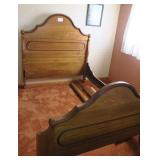 Victorian chestnut bed frame
