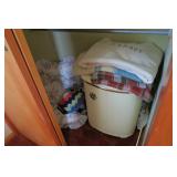 Contents of closet, includes: