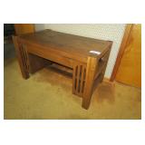 48" Mission oak, 1 drawer library table