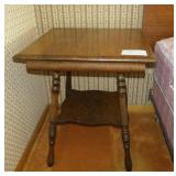 24" square oak table