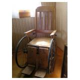 Antique oak wheelchair