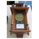 12" walnut hanging wall clock