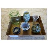 Lot, Green depression, oriental porcelain