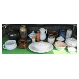 Large lot of Ironstone, stoneware and pottery