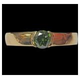 10K Yellow gold 0.40 ct. bezel set round brilliant