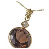 14K Yellow gold bezel set round yellow gold