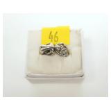 Sterling silver naughty ring, size 7