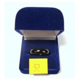 Black tungsten band, size 9