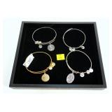 4- Alex and Ani bracelets
