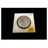 1927-D Peace dollar, AU, better date