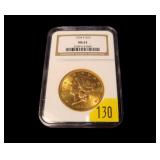 1904-S $20 Gold Liberty Double Eagle, NGC slab